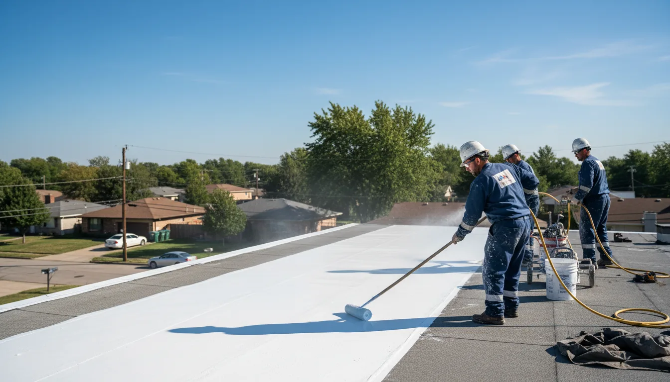 Commercial roof coating in Chesterville, OH near me